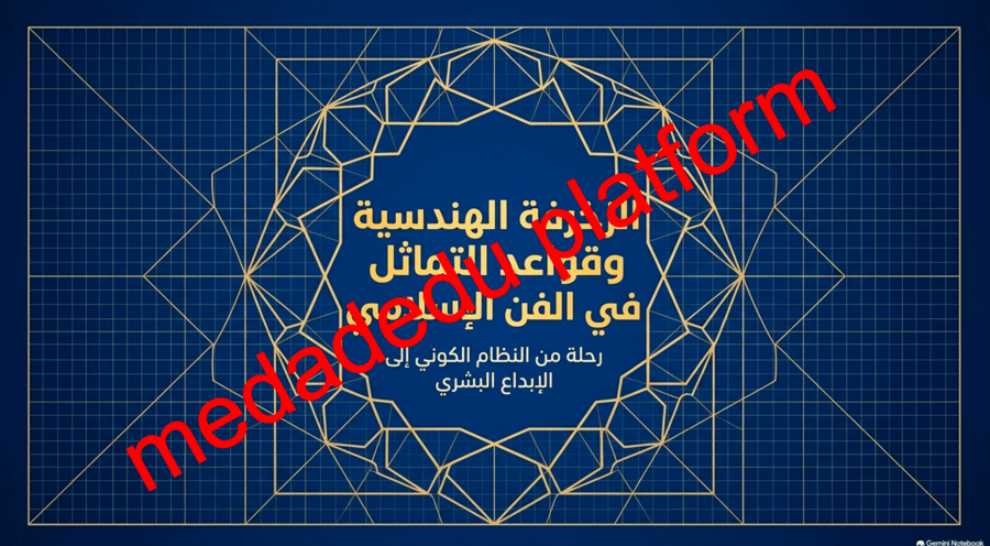 الوحدة الثانية الدرس الزخرفة الهندسية