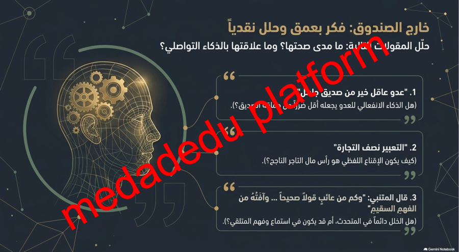 كفاية التواصل الشفهي النشاطات التمهيدية