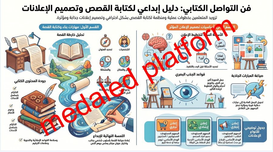 انفوجرافيك التواصل الكتابي