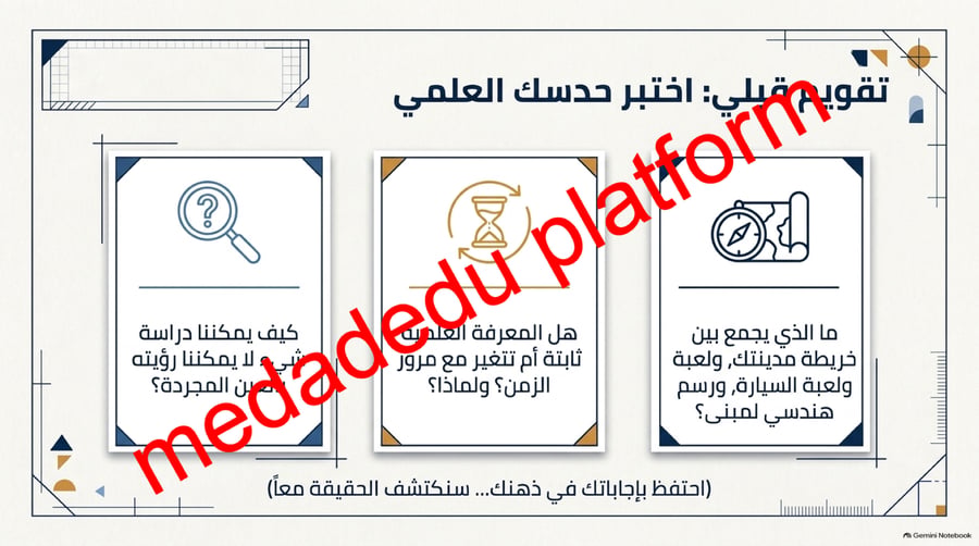 الفصل الاول النماذج العلمية