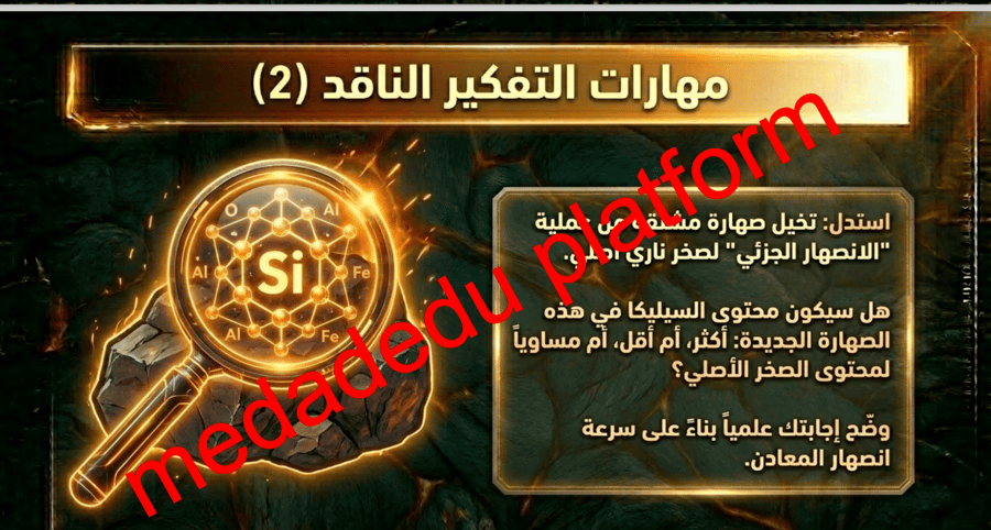 الفصل الرابع الدرس الأول مالصخور النارية ؟