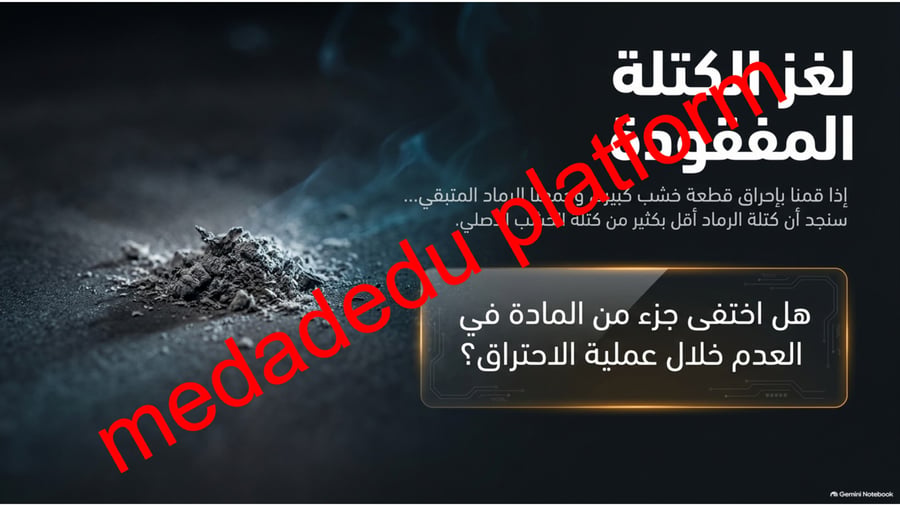 الفصل الثالث المادة و التغيرات الكيمائية