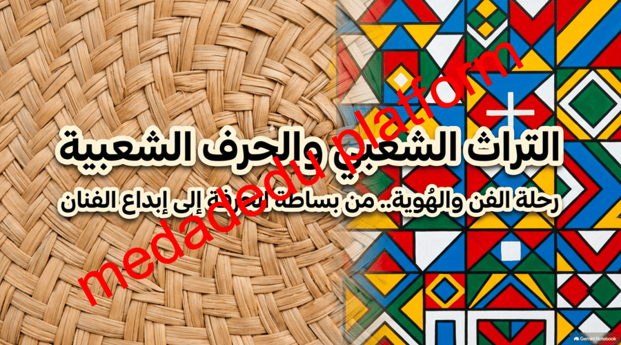 الوحدة الأولي الدرس الثالث الحرف الشعبية