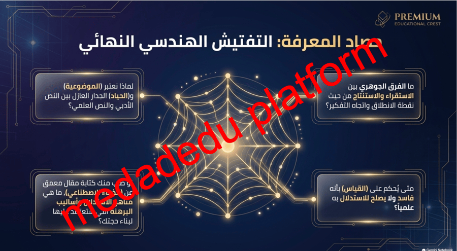 كفاية الاتصال الكتابي  البرهنة و الاستدلال العلمي