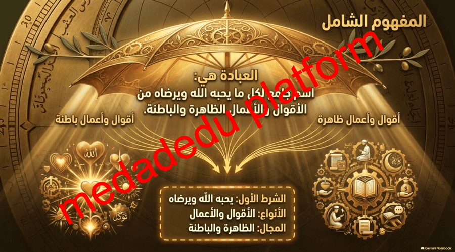التوحيد الدرس السابع استحقاق الله للعباده