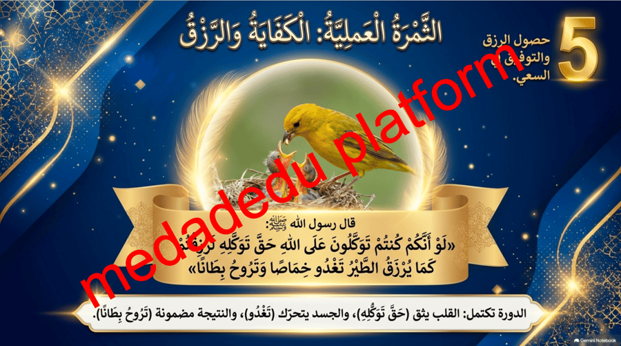 التوحيد الدرس الحادي عشر التوكل