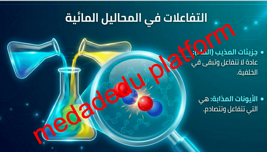 الفصل الرابع التفاعلات في المحاليل المائية
