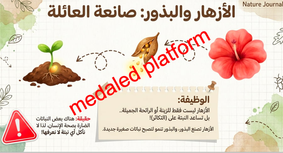 الفصل الاول النباتات و اجزاؤها
