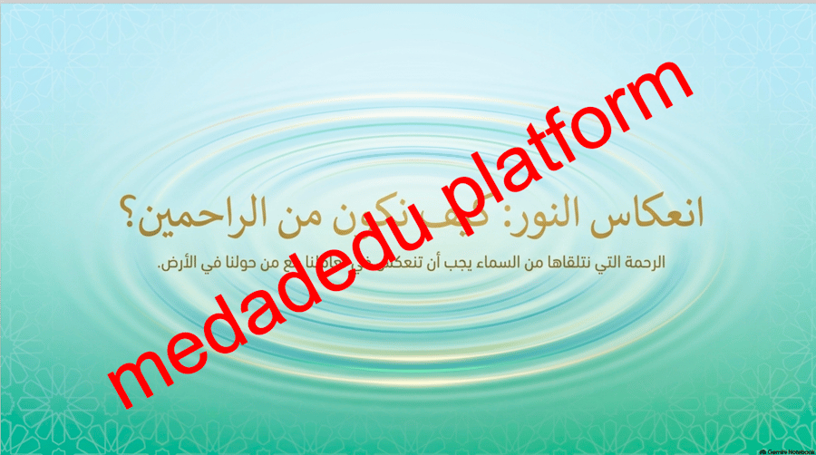 التوحيد الدرس الثاني الله الرحمن الرحيم
