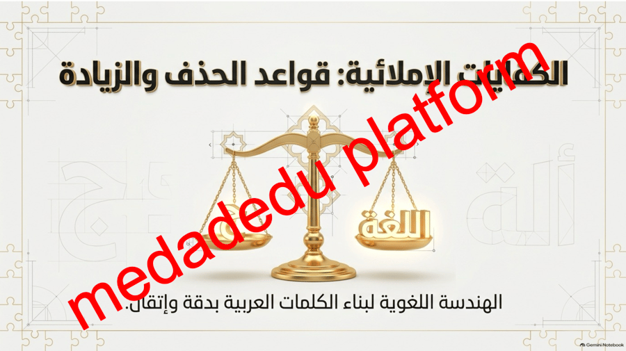 الكفايات الإملائية الحذف و الزيادة