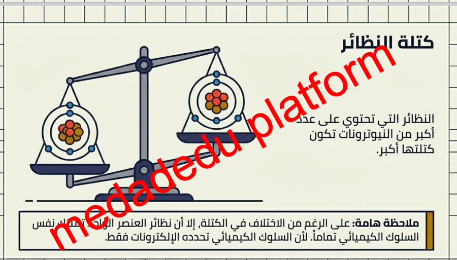 الفصل الثالث كيف تختلف الذرات