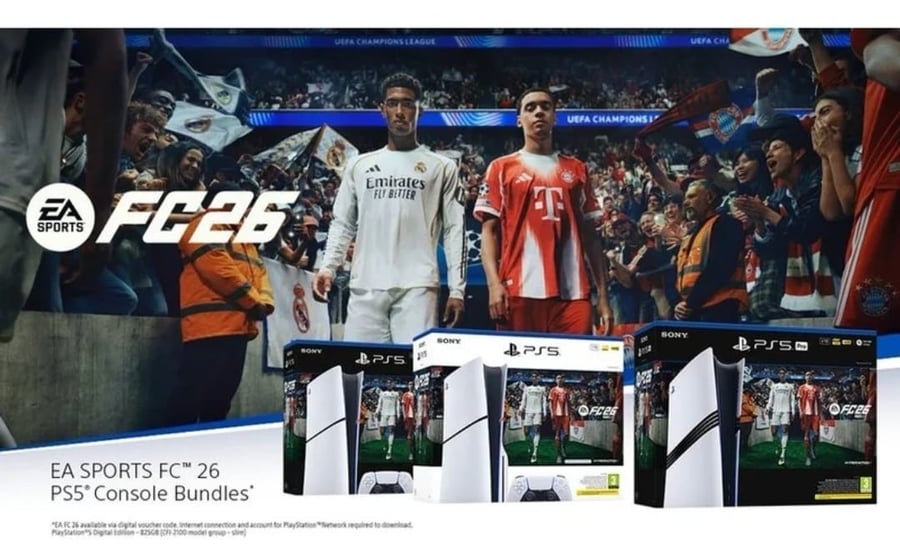 جهاز سوني بلايستيشن 5 الرقمي بحزمة EA Sports FC26