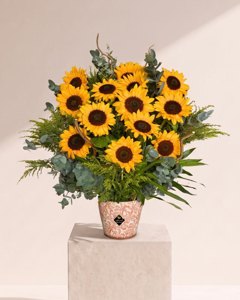 فازة ورد  Sun Flowers