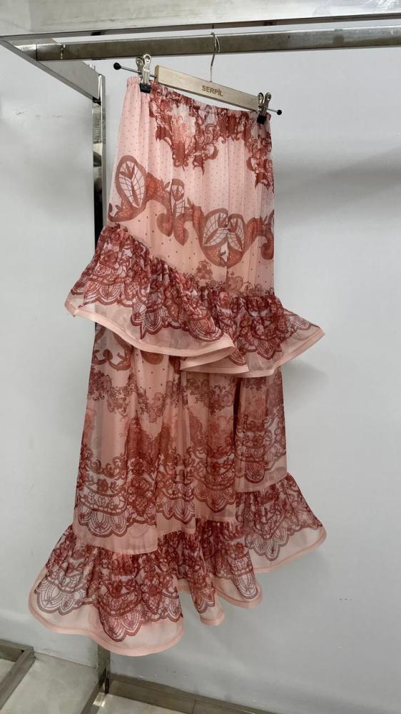 Pink floral dress