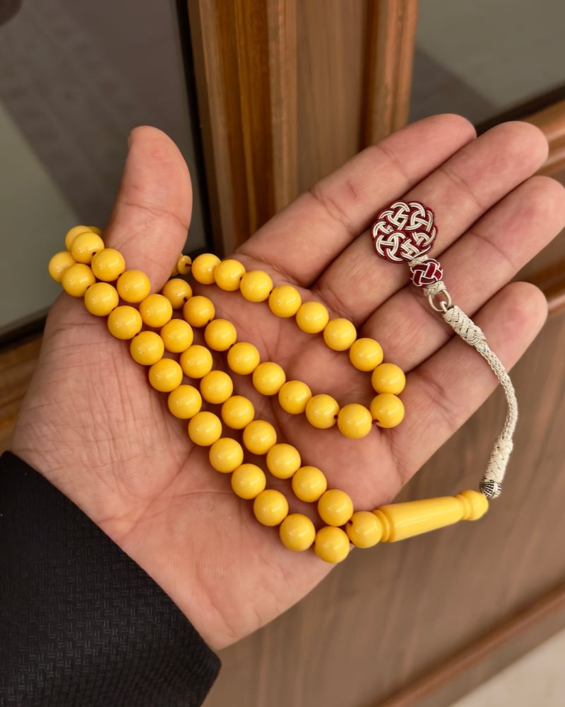 سبحة صفراء بكلايت بطرابزون تركي L322