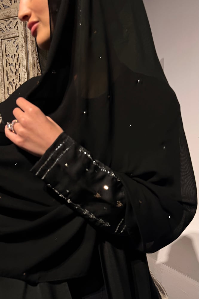 طرحة النقدة | بنقشة رش المطر
