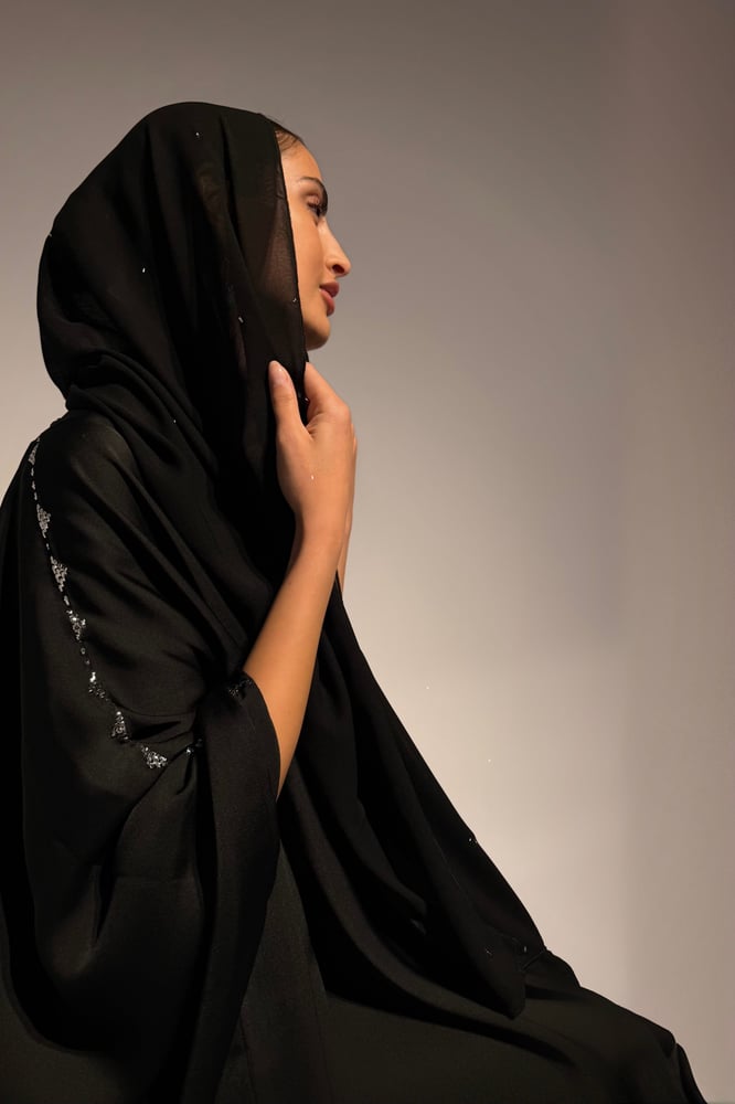 طرحة النقدة | بنقشة رش المطر