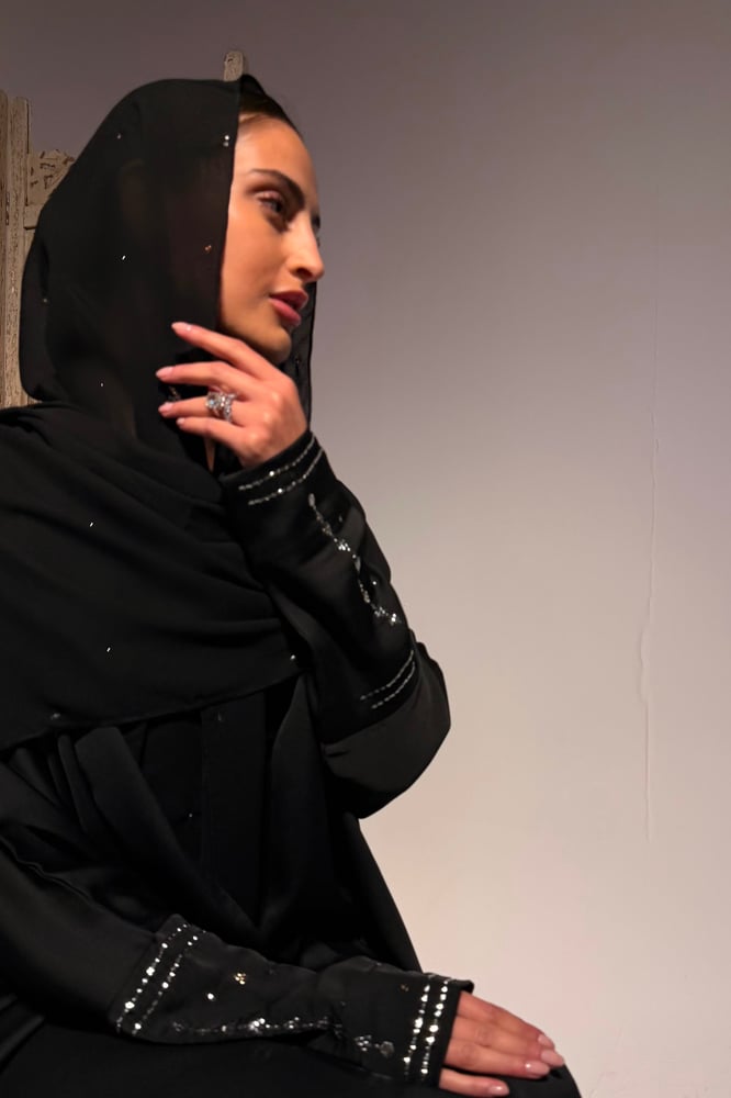 طرحة النقدة | بنقشة رش المطر