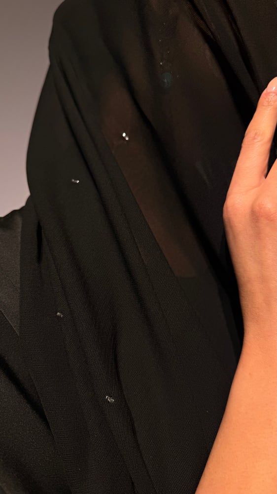 طرحة النقدة | بنقشة رش المطر