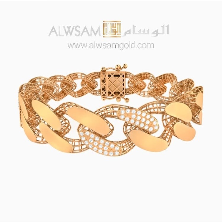 طقم ذهب لازوردي عيار 21