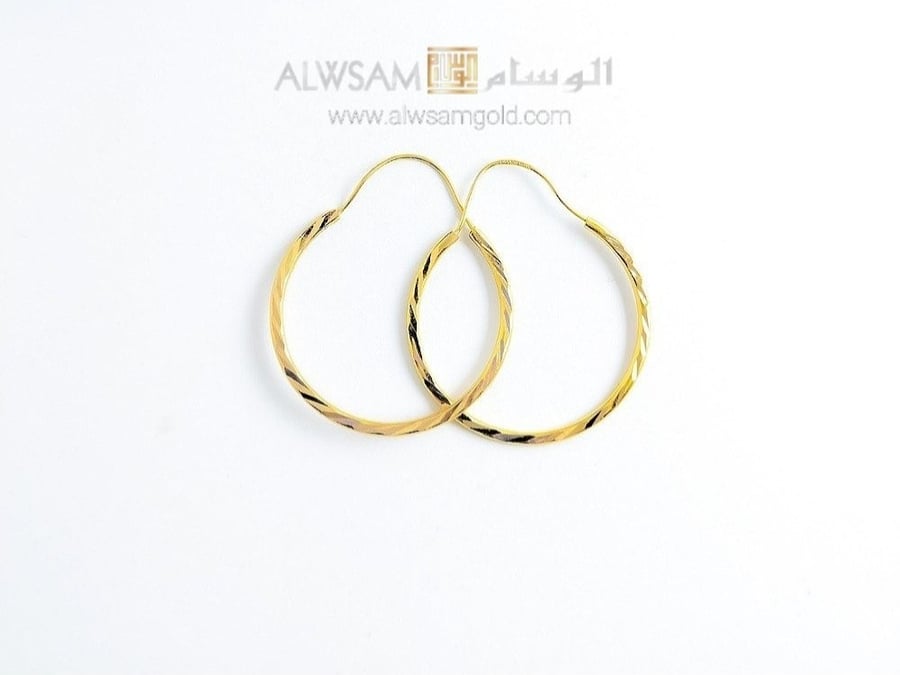 حلق ذهب عيار 21