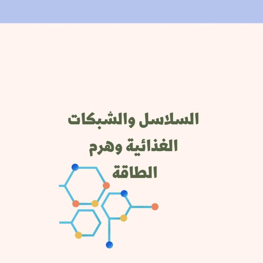 مطوية علوم سادس ابتدائي (السلاسل والشبكات الغذائية وهرم الطاقة) الترم الاول