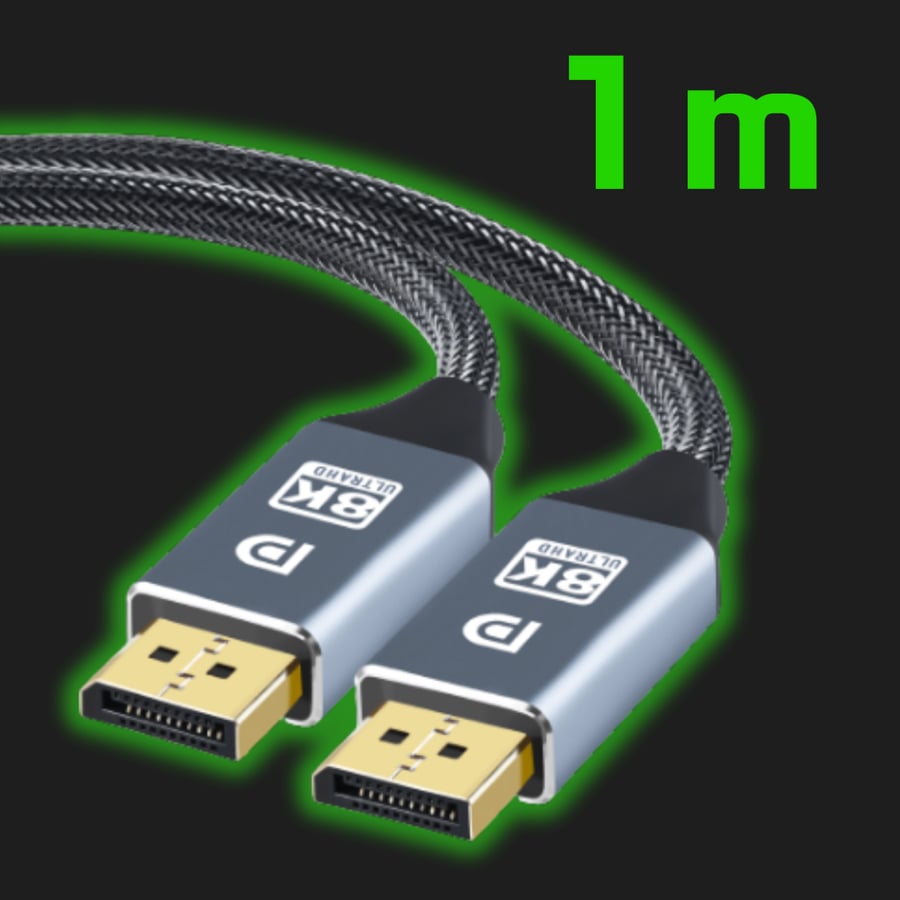 كيبل تورتس DP 8K  1 m ديسبلاي بورت كيبل