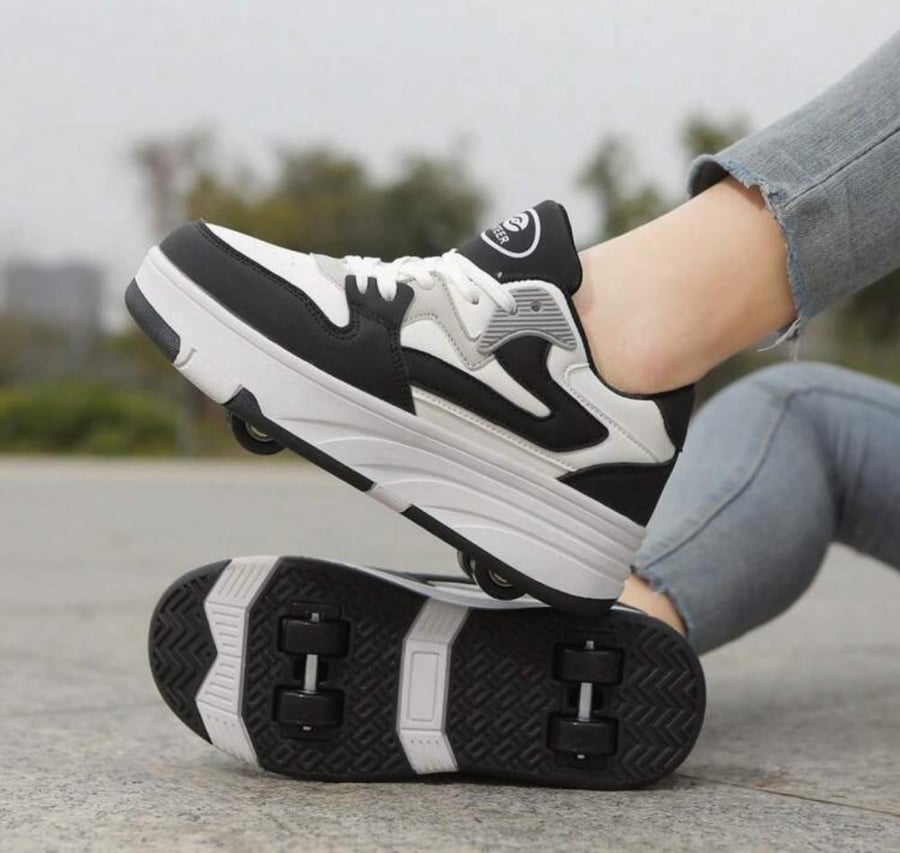 Skate roll كمية محدودة - بعجلات قابلة للتعديل (تصميم جديد +كفاءة أعلى)- 6 عجلات -(جودة عالية) سكيت رول