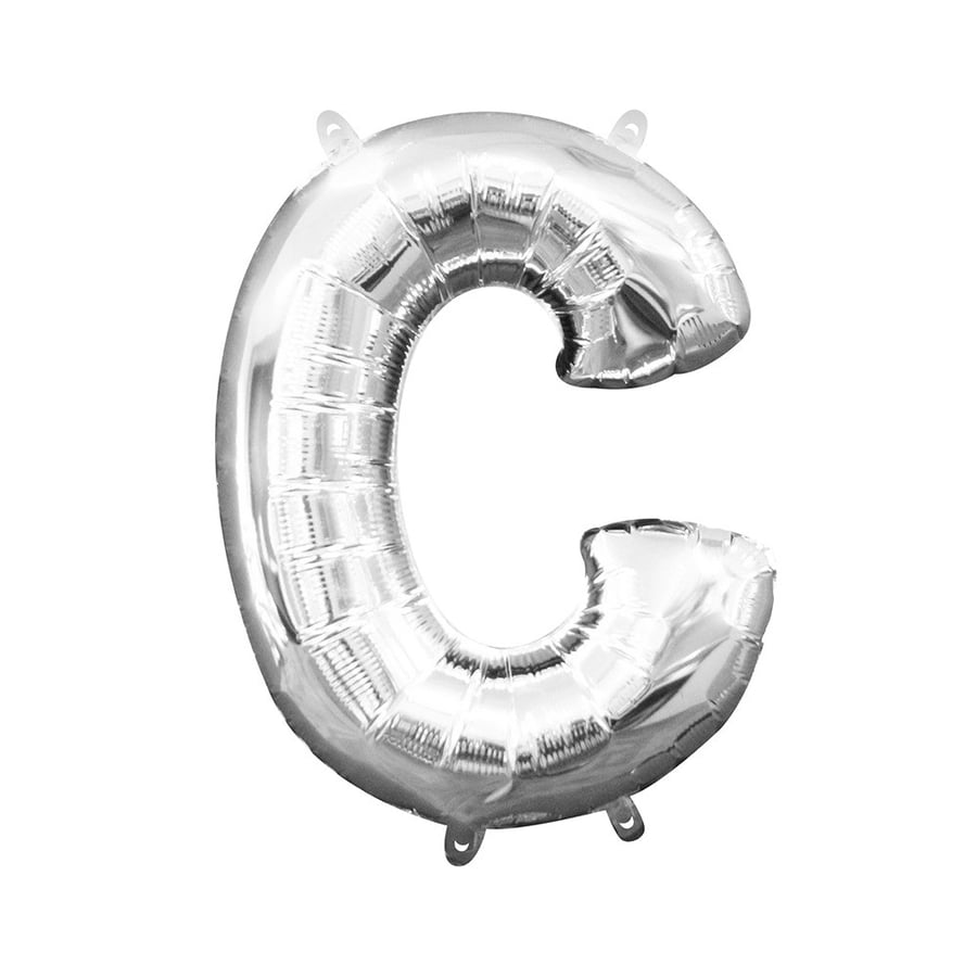 حرف C فضي 40 انش