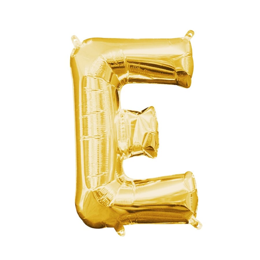 حرف E ذهبي 32 انش