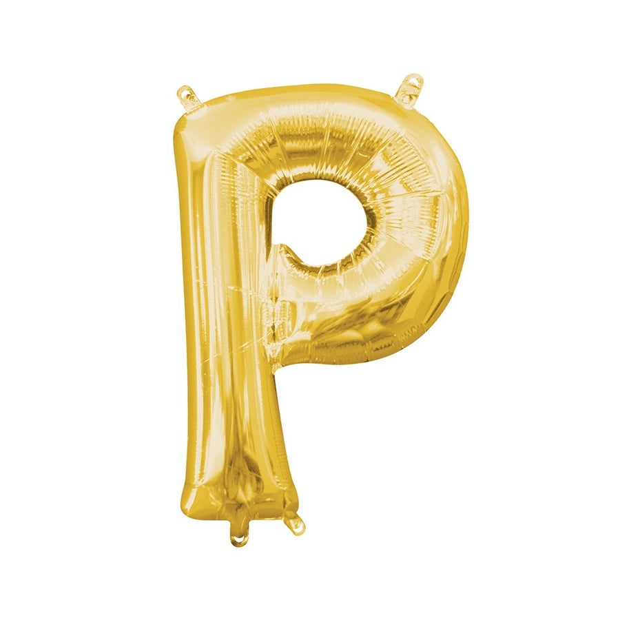 حرف P ذهبي 32 انش