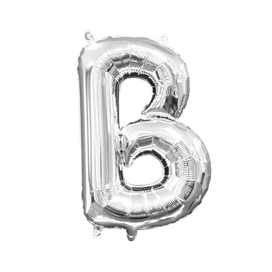 حرف B فضي 40 انش