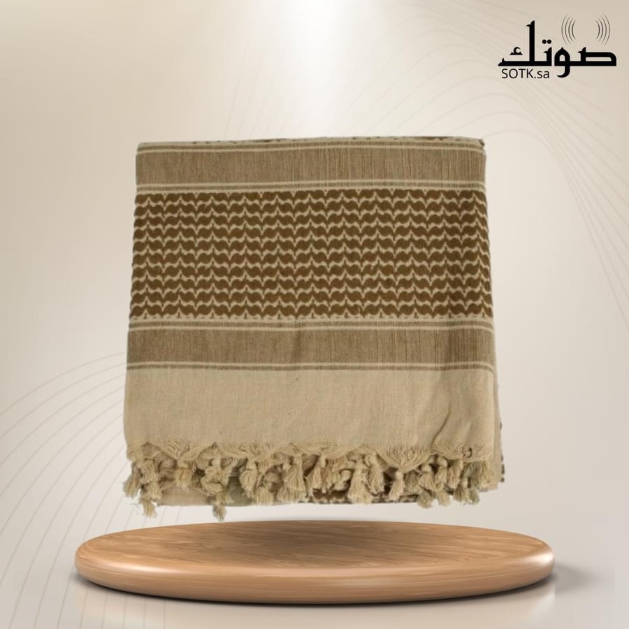 Brown Shemagh from Al-Senedi