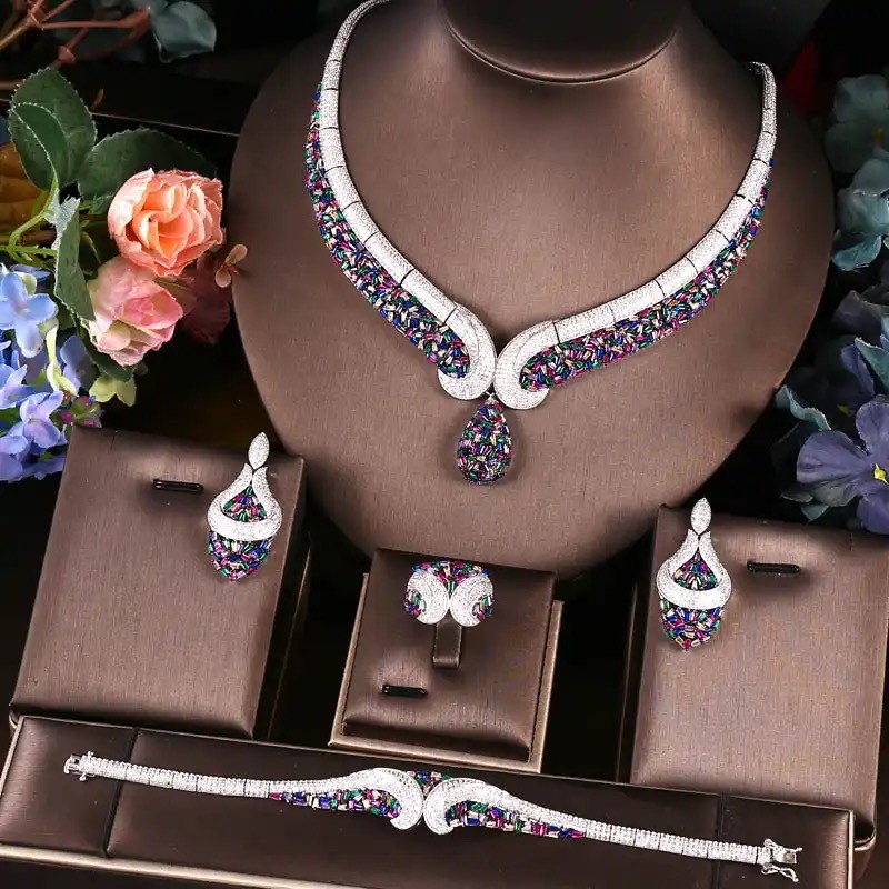 Colored silver set