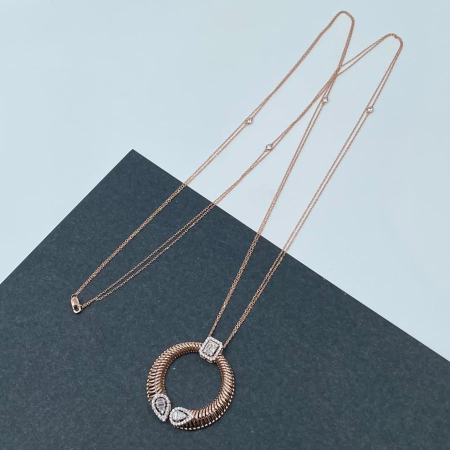Rose gold 18 karat gold ring