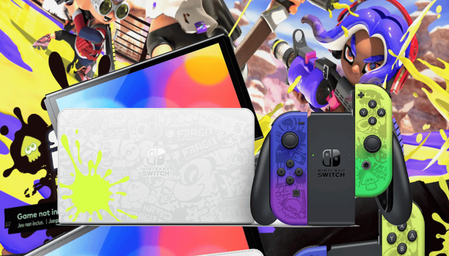 Nintendo switch oled spaltoon 3 edition