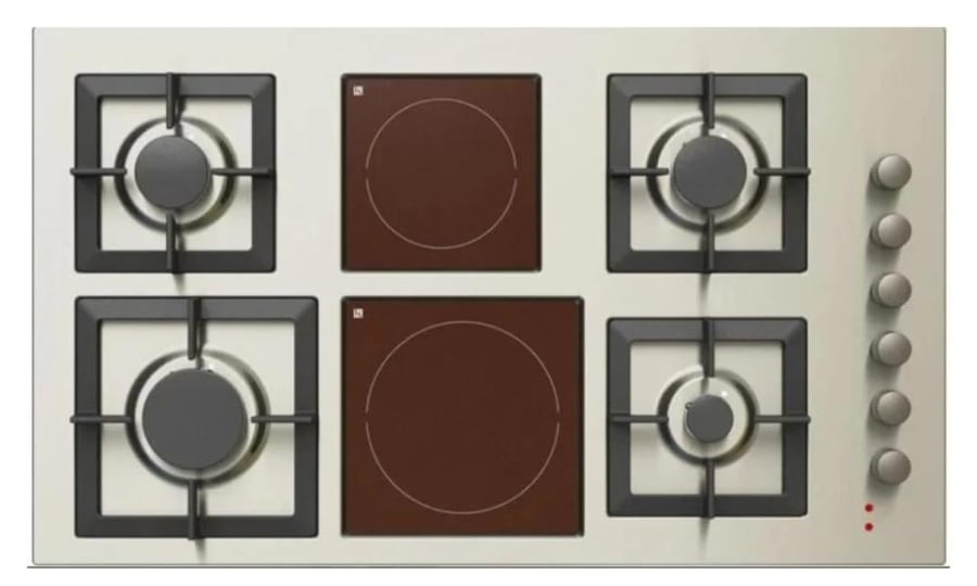 Surface 90 cm 4 gas and 4 electric ceramic