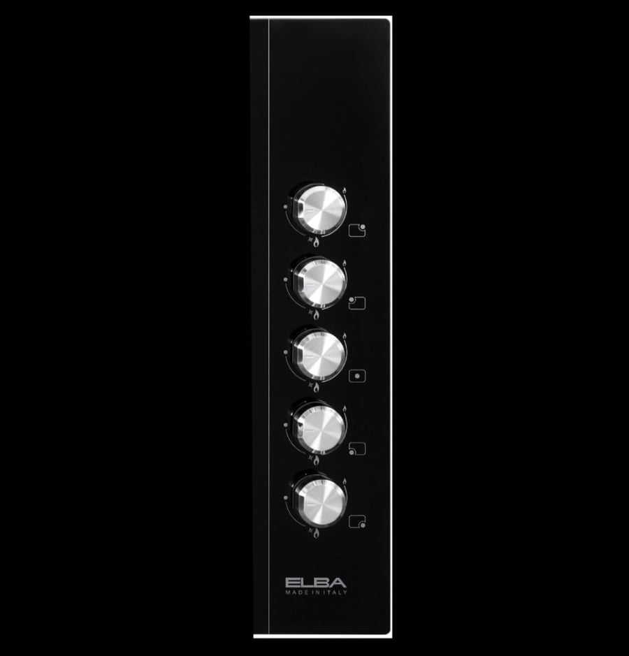 Gas ceramic surface 90 cm black