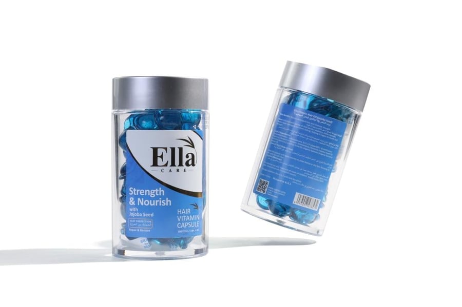 Eila Care capsules for strengthening and nourishing hair with vitamins and jojoba seeds