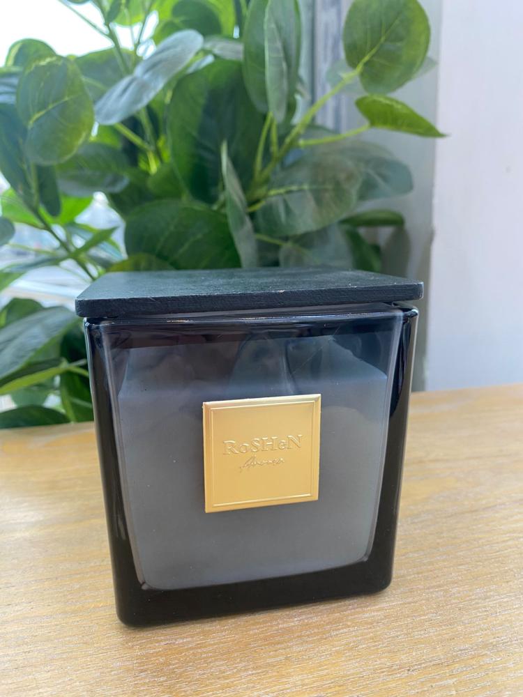 Luxurious scented candle with an elegant design reflecting refined taste