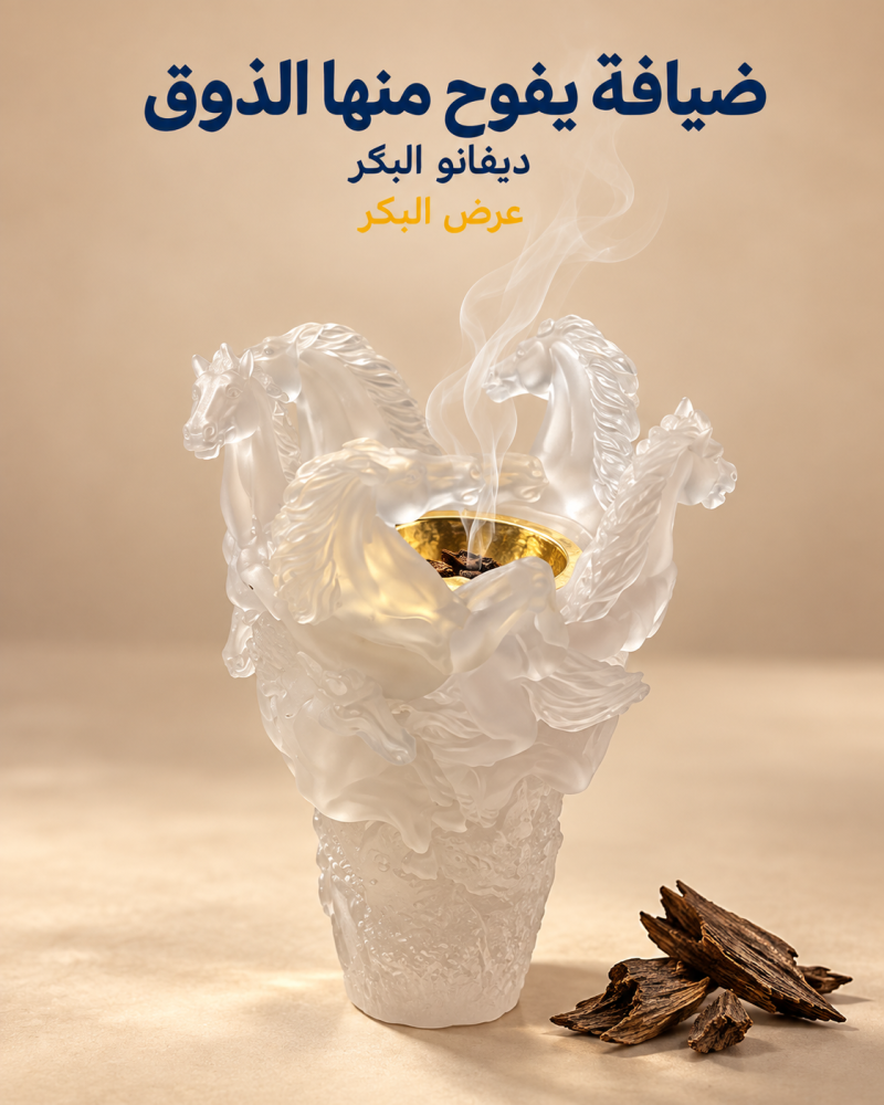 مبخرة خيول بيضاء - صورة الاستخدام - ديفانو البكر