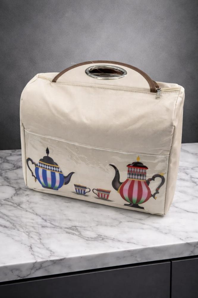 Hospitality thermos bag with thermal insulation - holds two thermoses with cups