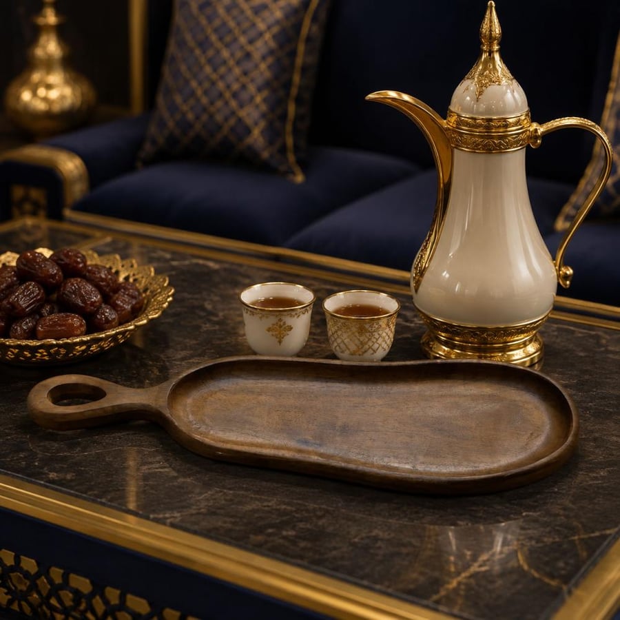 صينية خشبية طويلة 4