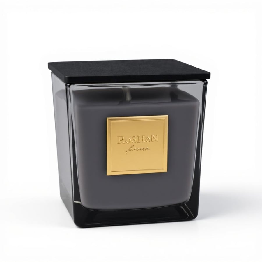 Luxurious scented candle with an elegant design reflecting refined taste