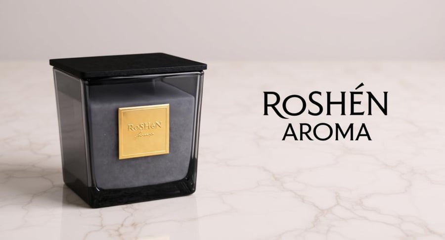 Luxurious scented candle with an elegant design reflecting refined taste