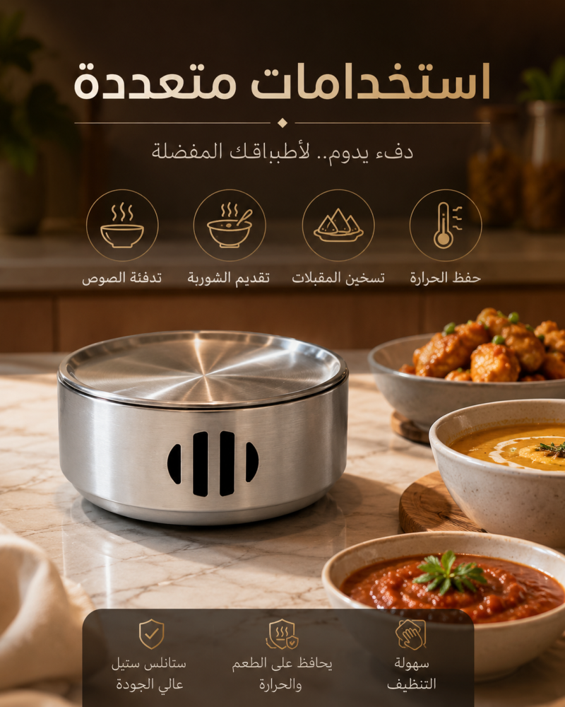 سخان تقديم صغير ستانلس ستيل