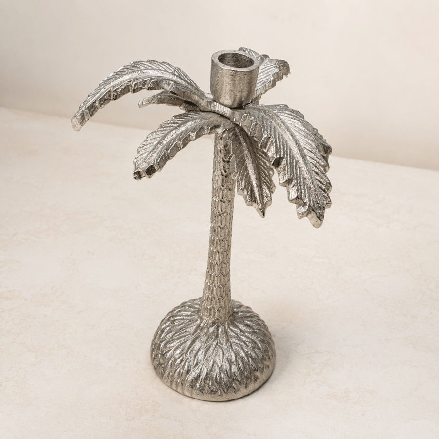 شمعدان المنيوم هندي ذهبي