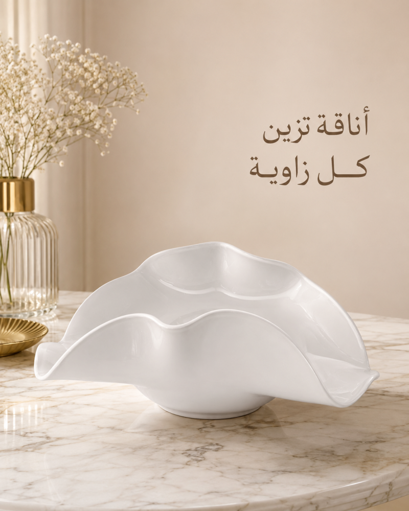 تقديمة زجاجية لبني