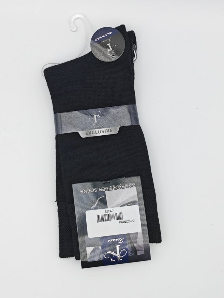 Spanish socks bamboo fabric long - black
