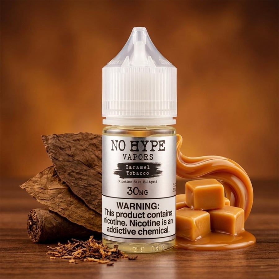 نكهة نو هايب سولت بنكهة كراميل توباكو NO HYPE VAPORS caramel tobacco